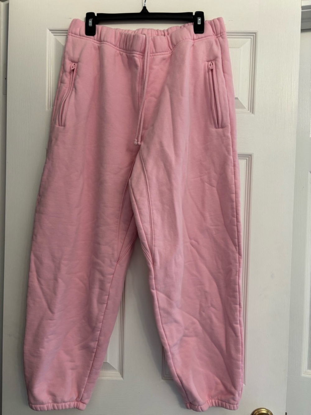 Pink Fleece Jogger Pants